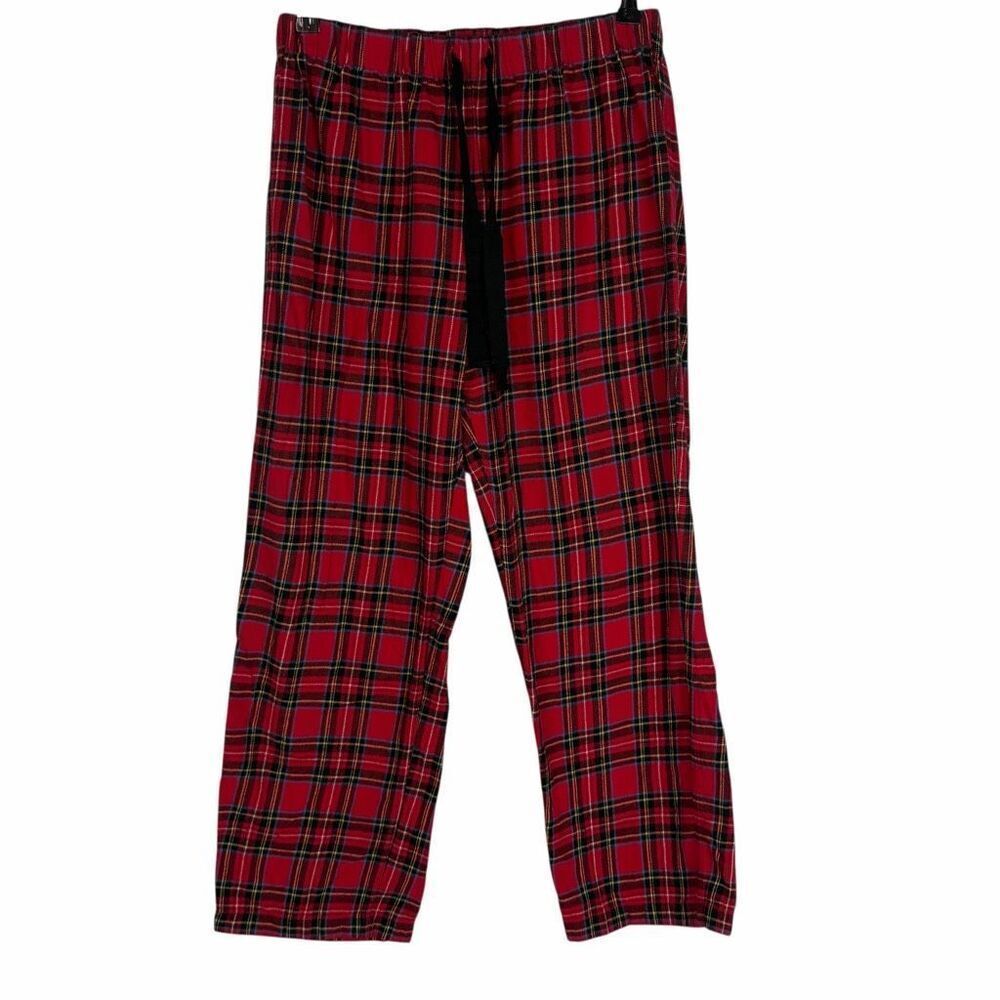 J. Crew Womens size Medium Red Plaid Flannel Pajama Pant Bottom